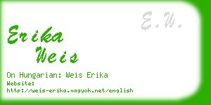 erika weis business card